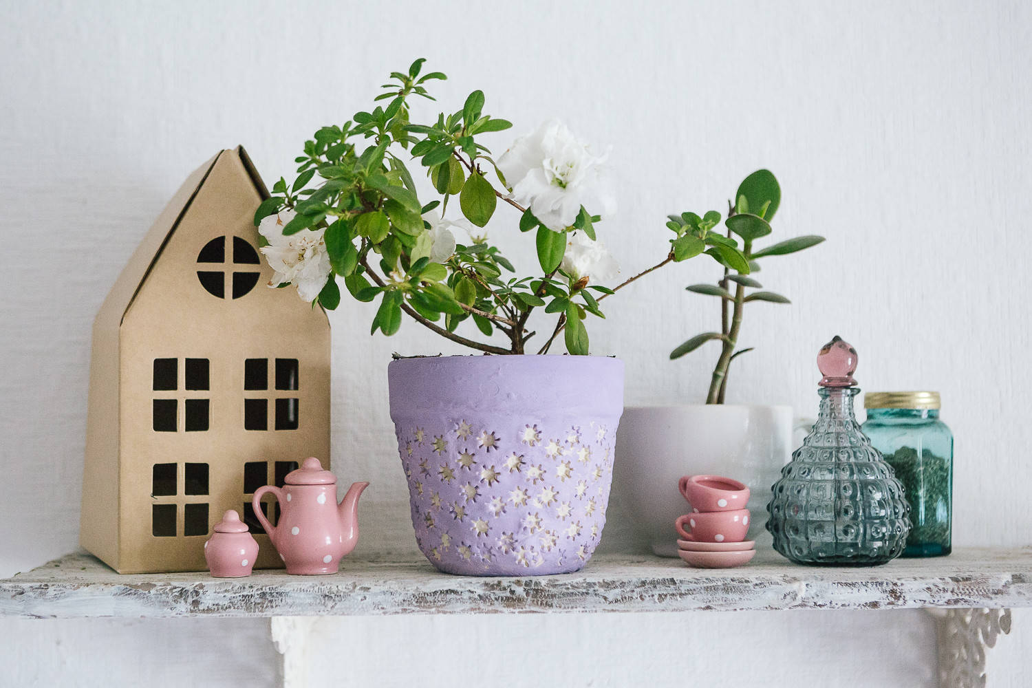 DIY: Горшки из глины с неожиданным декором