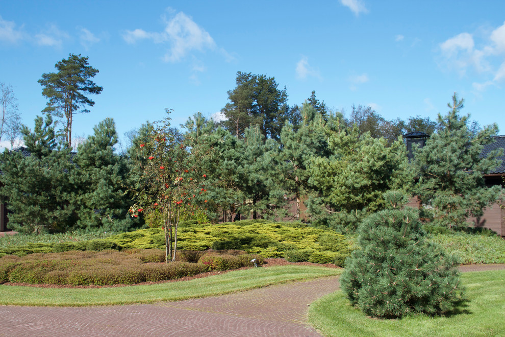 Большой дом на высоком берегу реки