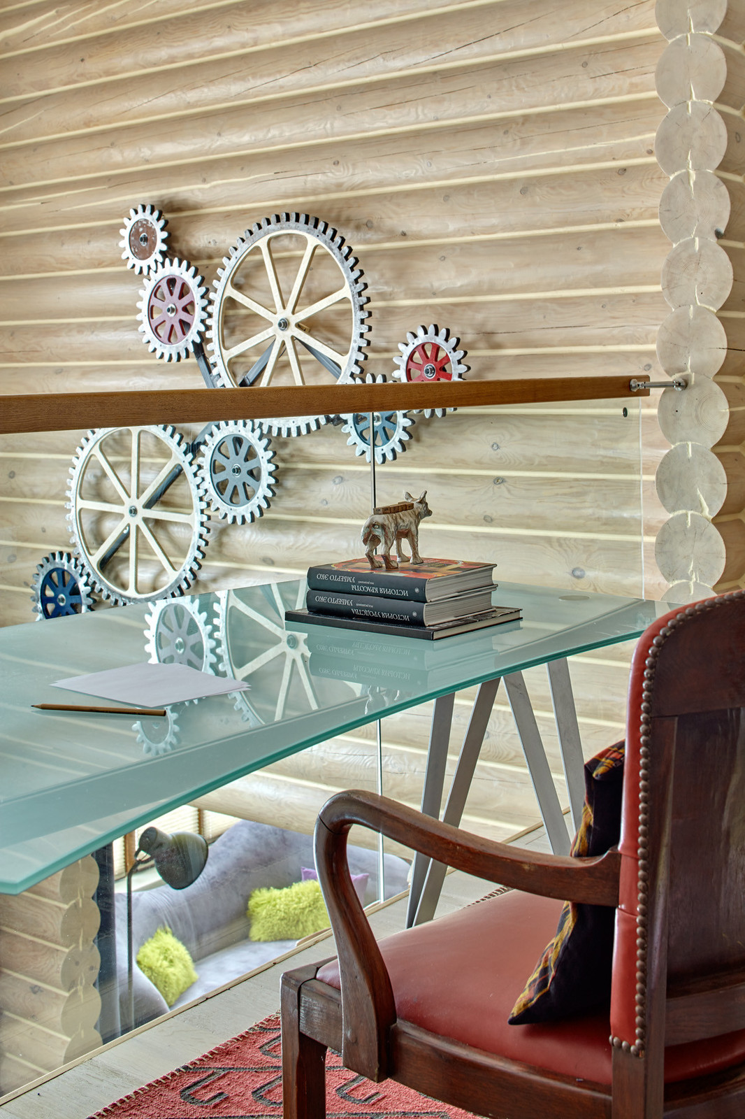 Houzz тур: Лофт в бревенчатом (!) доме