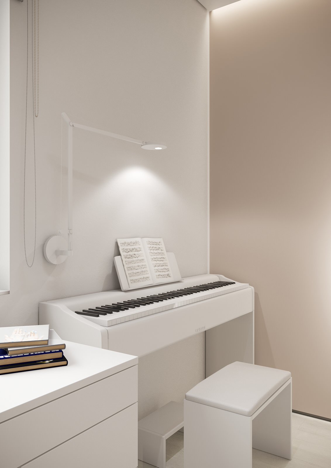 Interior design of an apartment with a children's room