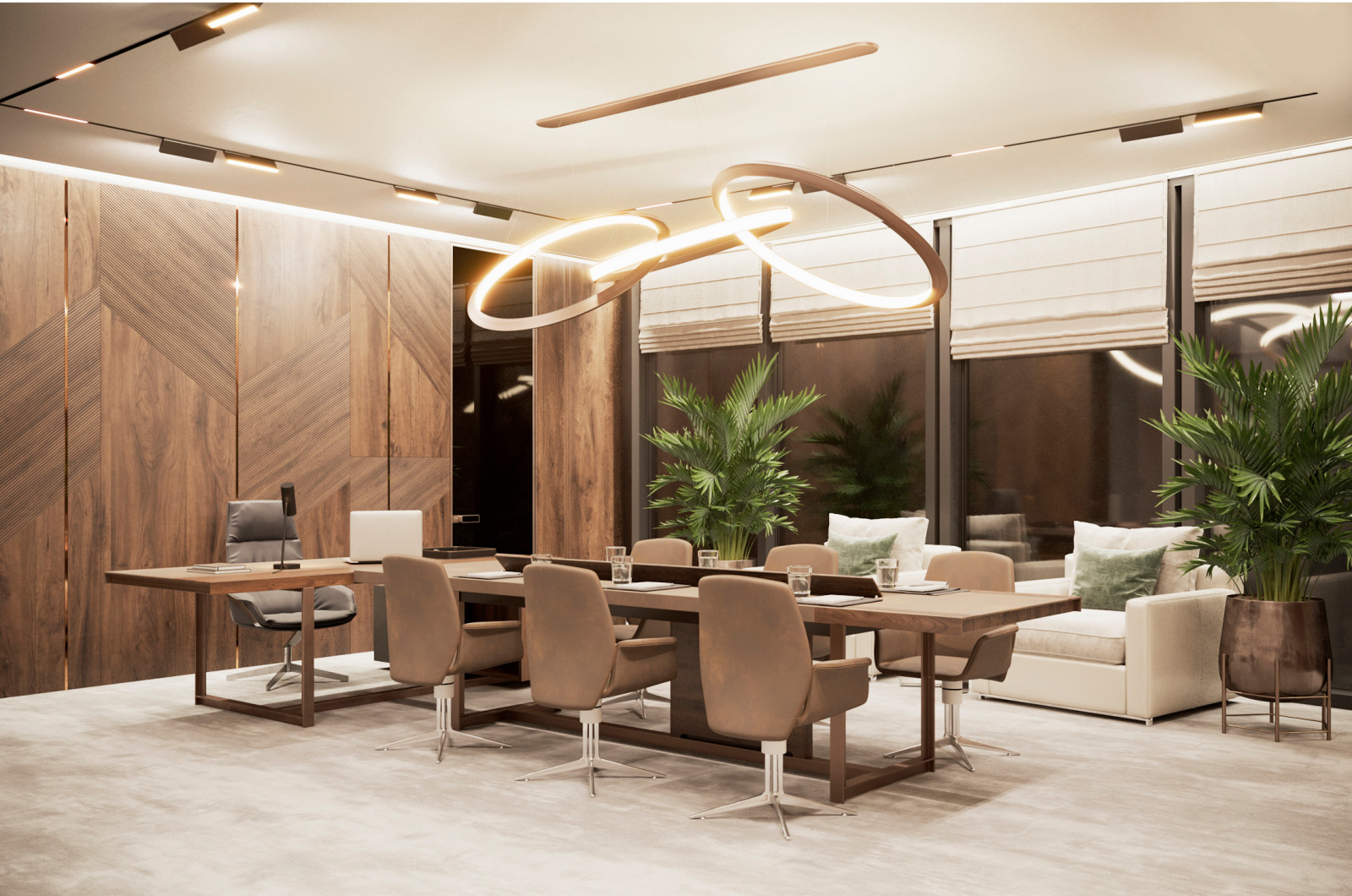 Блок директора в офисе