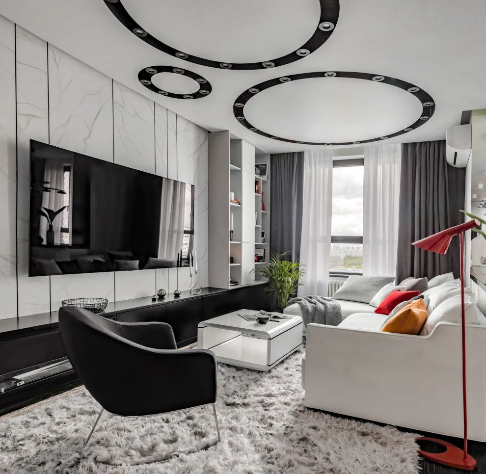 Черно белая квартира в ЖК Ясный