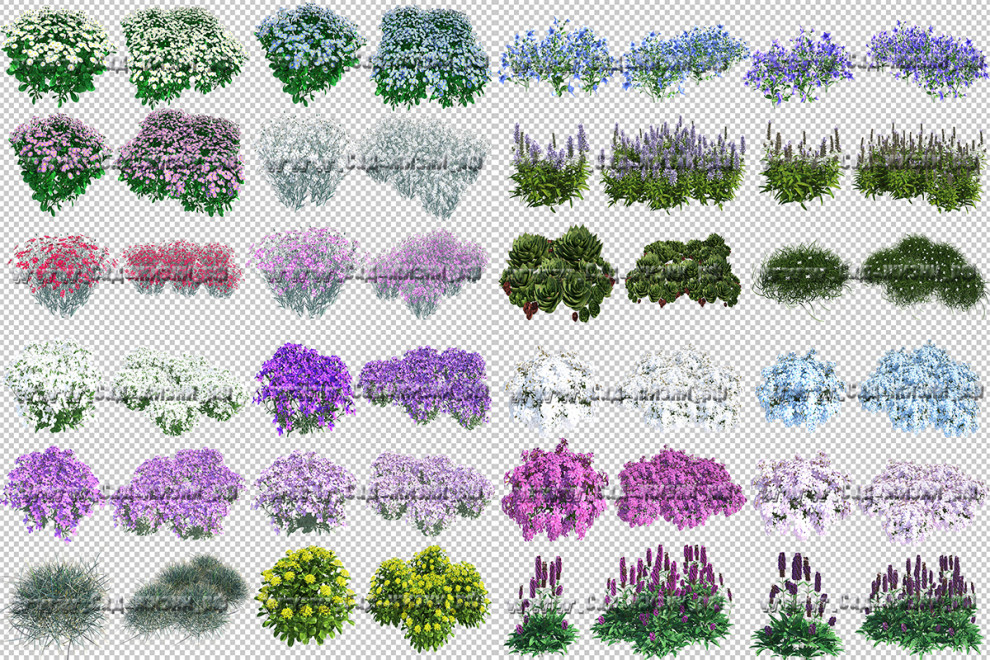 Обложка проекта: Быстрый способ создания красивой визуализации цветника в Photoshop