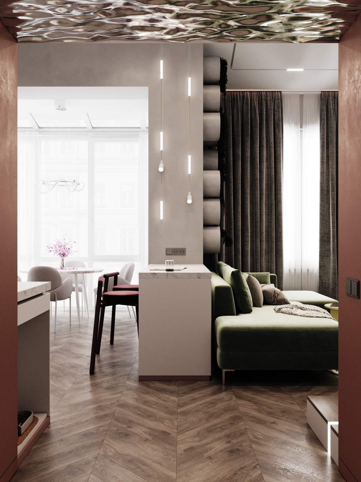 Проект двухуровневой квартиры ЖК Образцовый