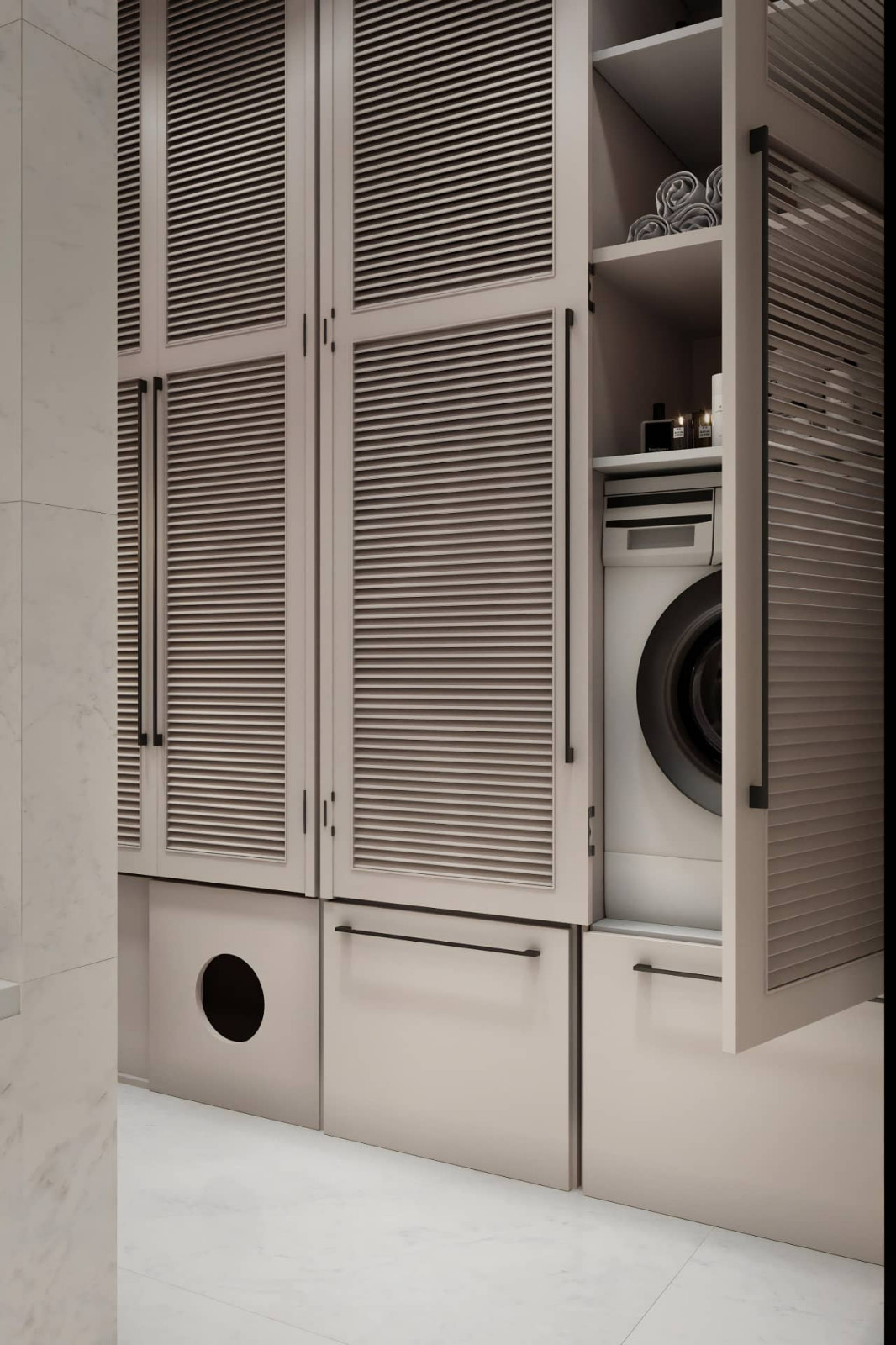 Дизайн и ремонт квартиры в ЖК «Хорошёвский» — Неоклассика для кота