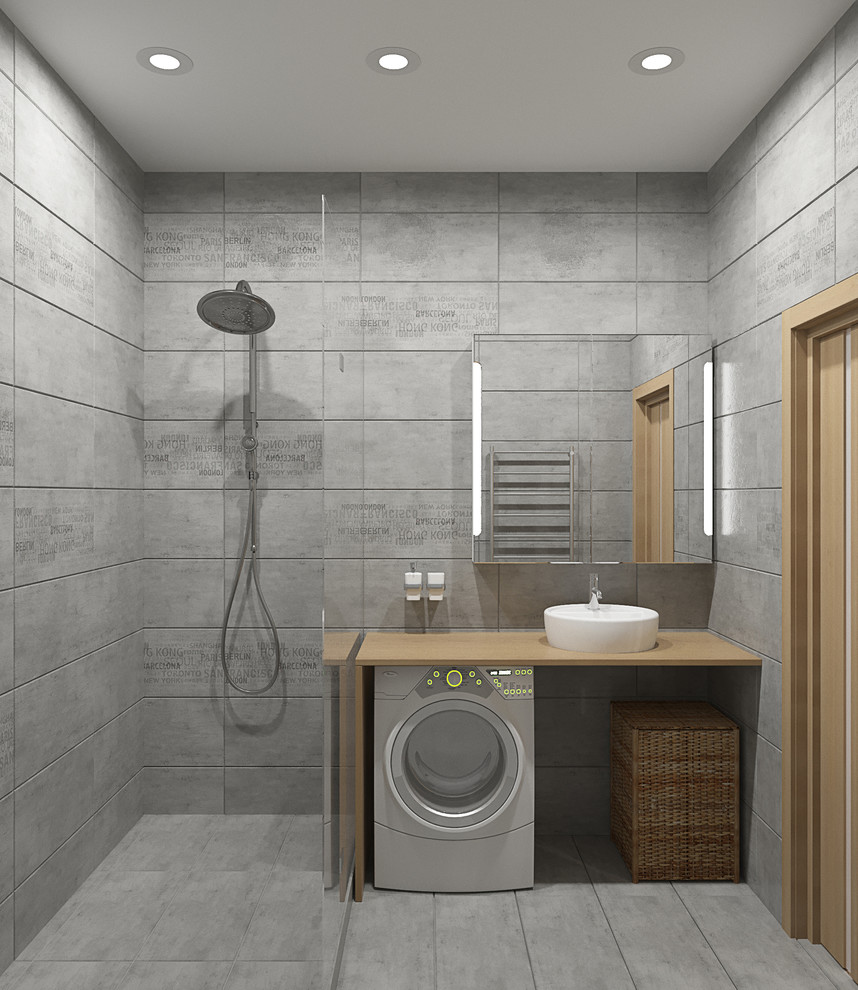 Квартира в стиле LOFT розовый кирпич