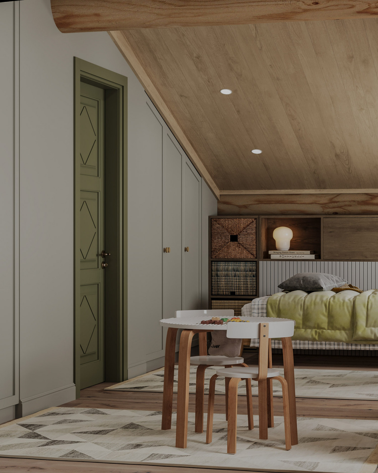 Обложка проекта: Интерьер деревянного загородного дома в Нижних Сергах