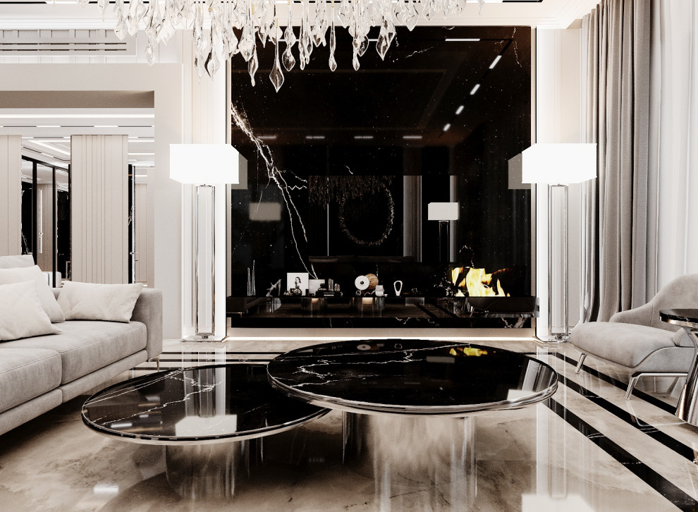 Дизайн гостиной в частном доме