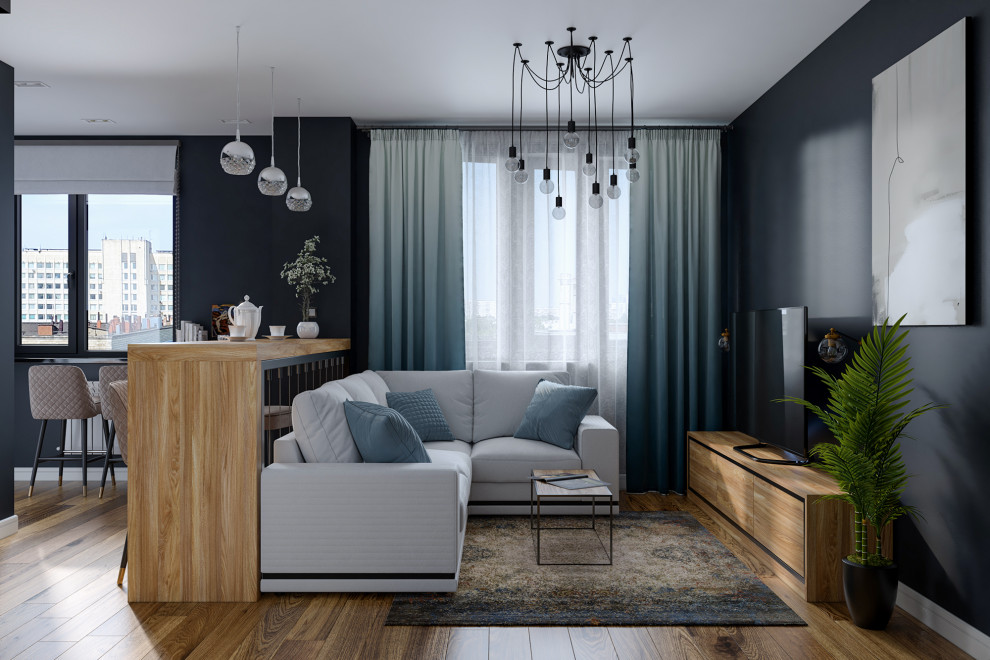 Обложка проекта: Однокомнатная студия из П-44