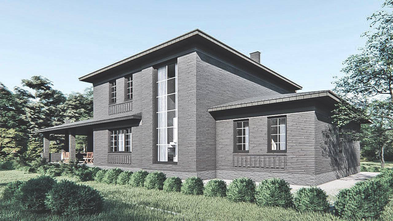 Проект 2х этажного жилого дома.