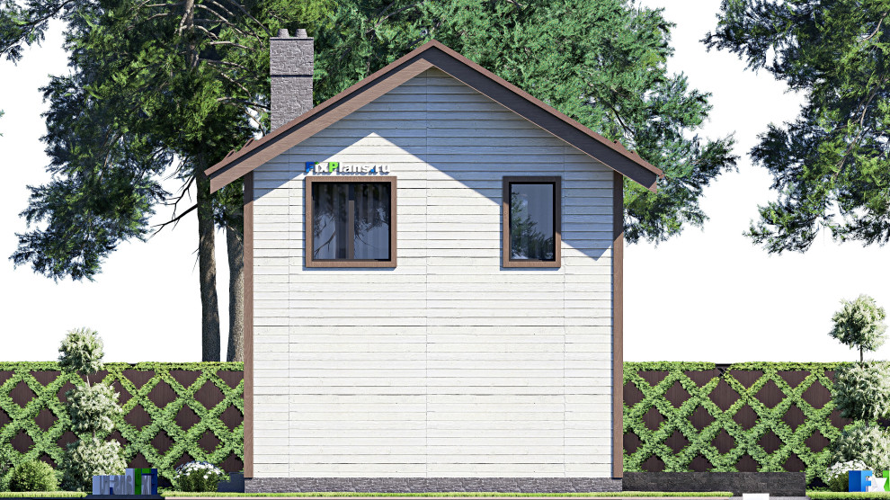 Проект дома с мансардой 7х11 м S108м2 F-17459