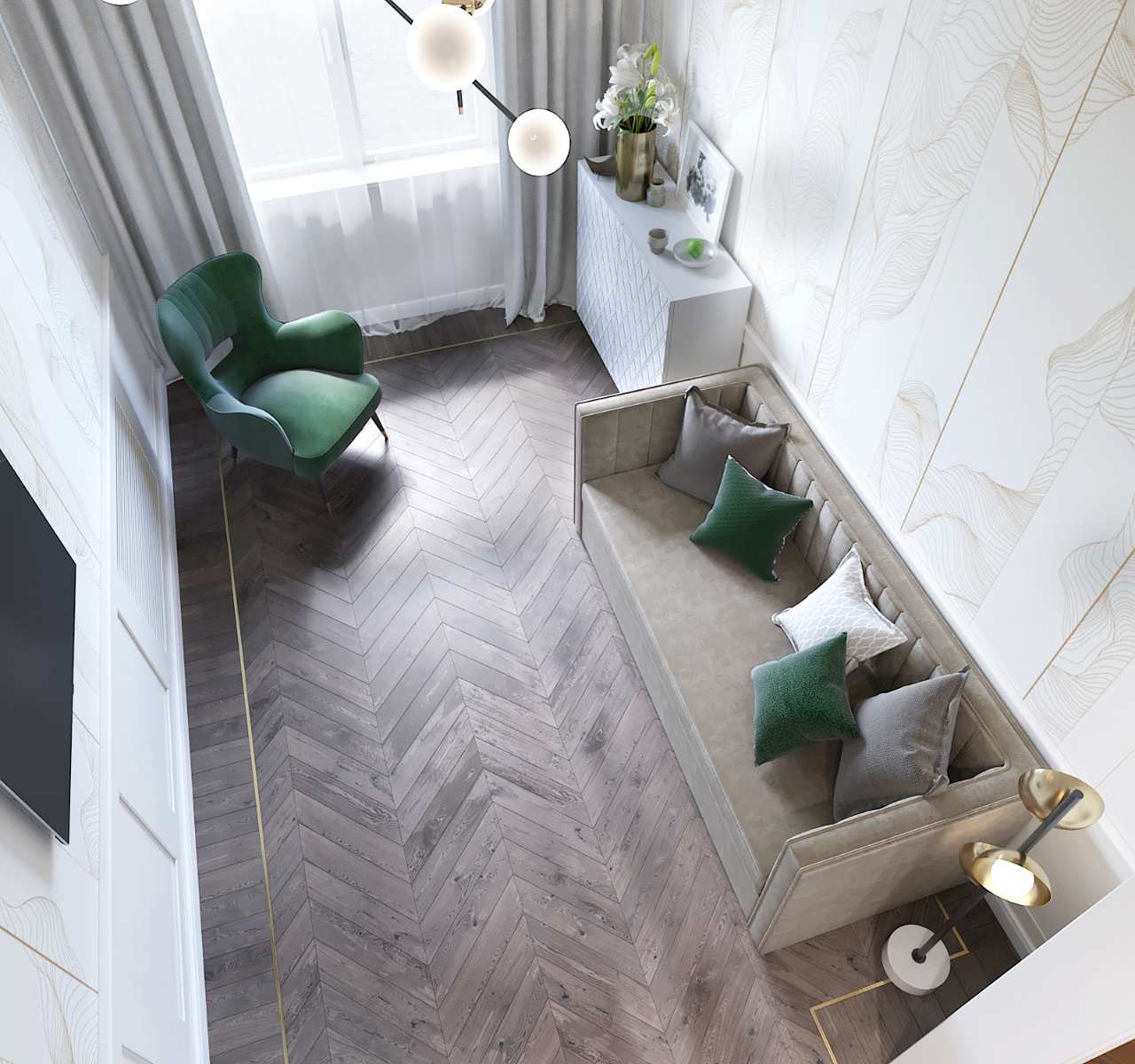 Безупречная элегантность с изумрудными акцентами