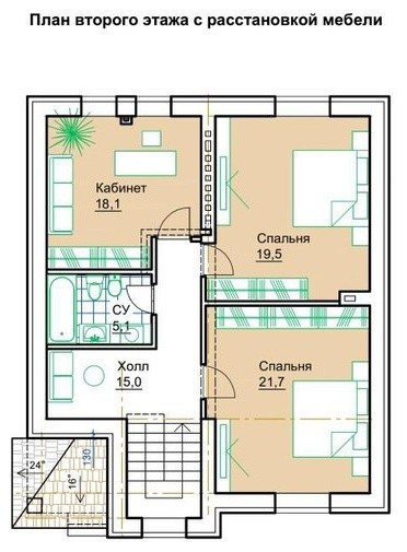 Проект дома №07-11 (S-площадь: 147,1 м.кв.)