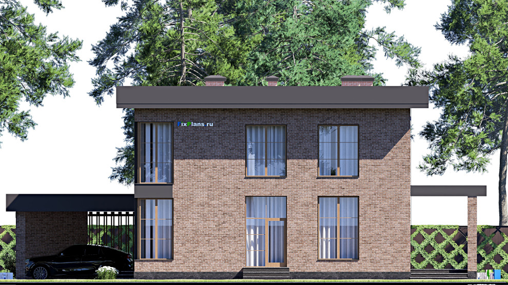 Проект двухэтажного дома 18х15 м S335м2 F-17054