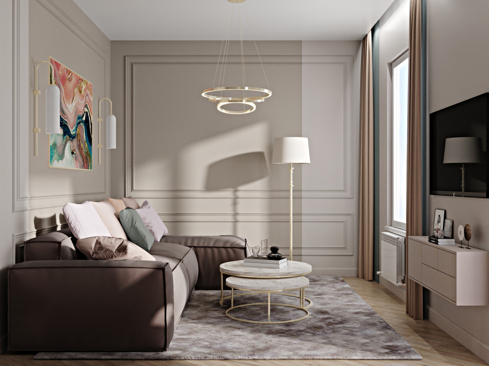 Лаконичная квартира в неоклассическом стиле.