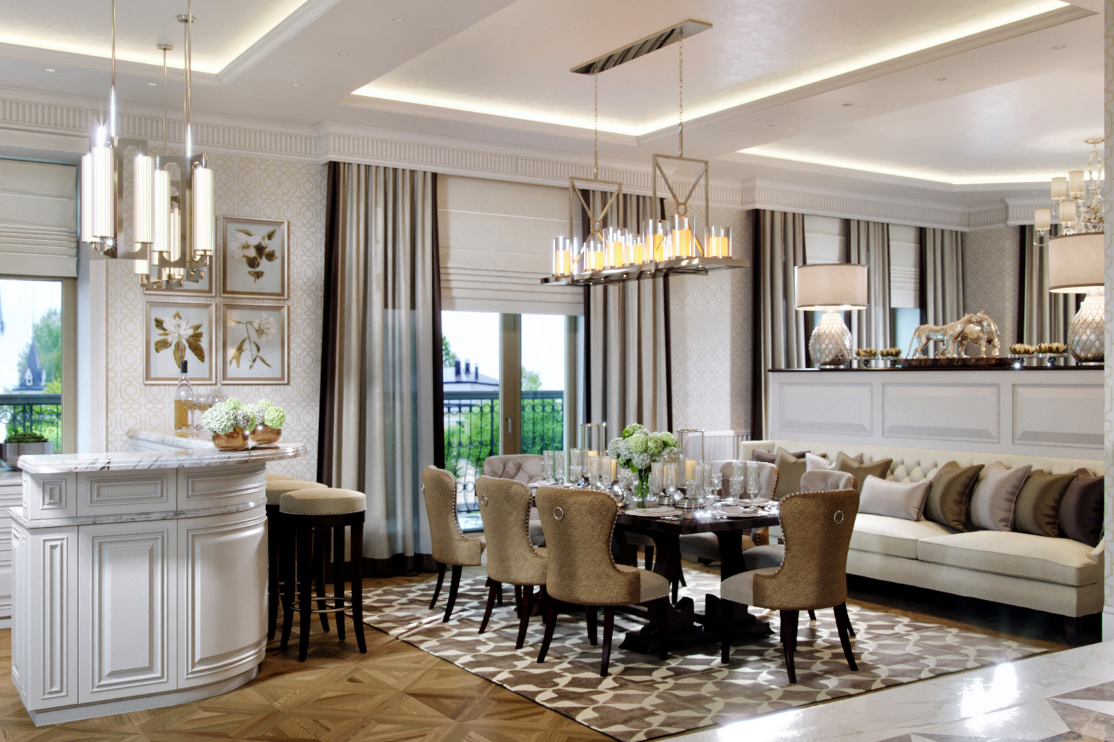 Лайково, кухня-столовая