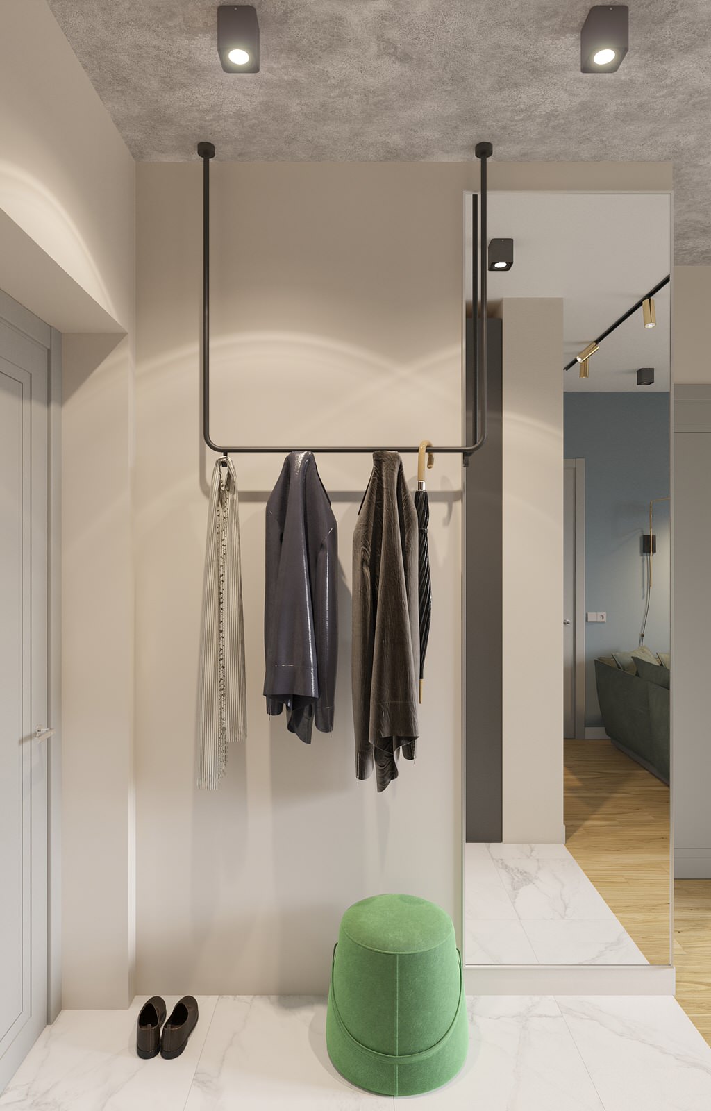 Квартира с 2 полноценными спальнями 60 м2