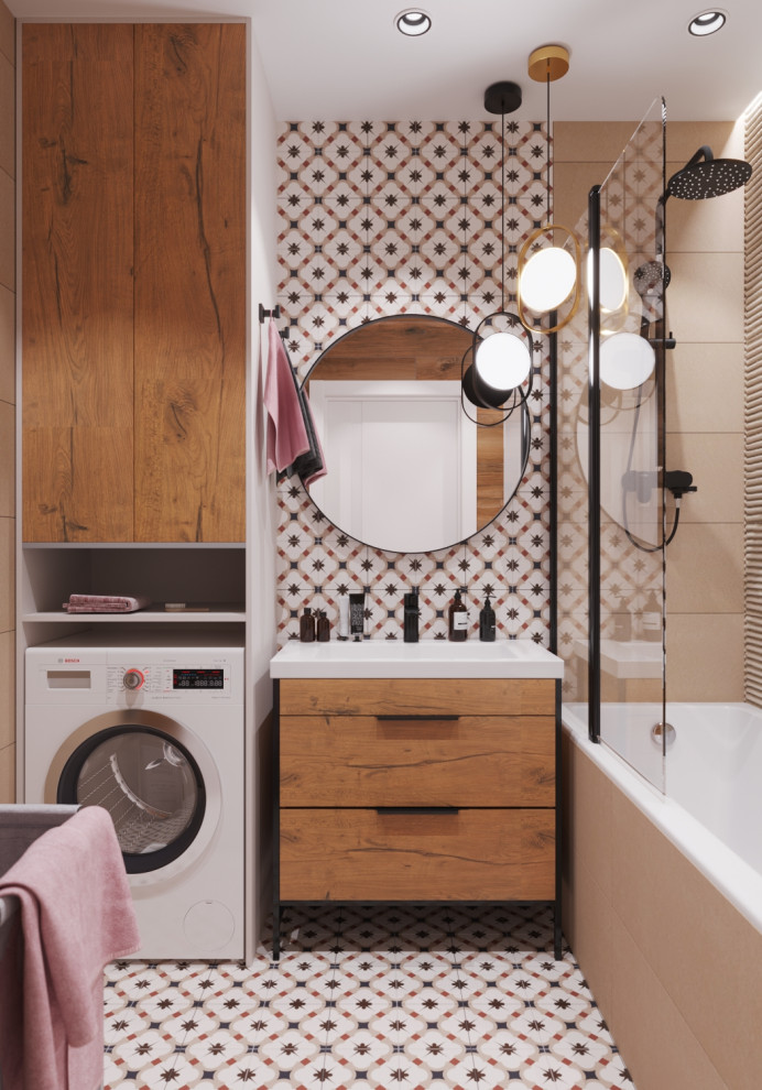 Квартира  с зелёными акцентами