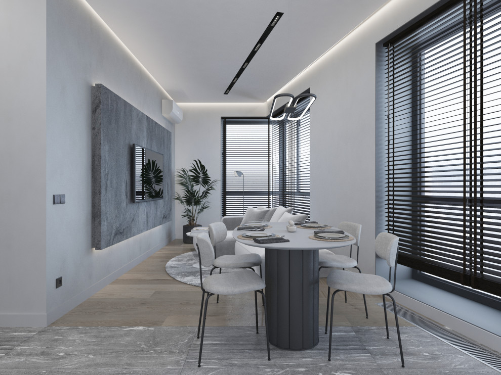 Минимализм для молодой семьи в ЖК Wellton Towers, г. Москва