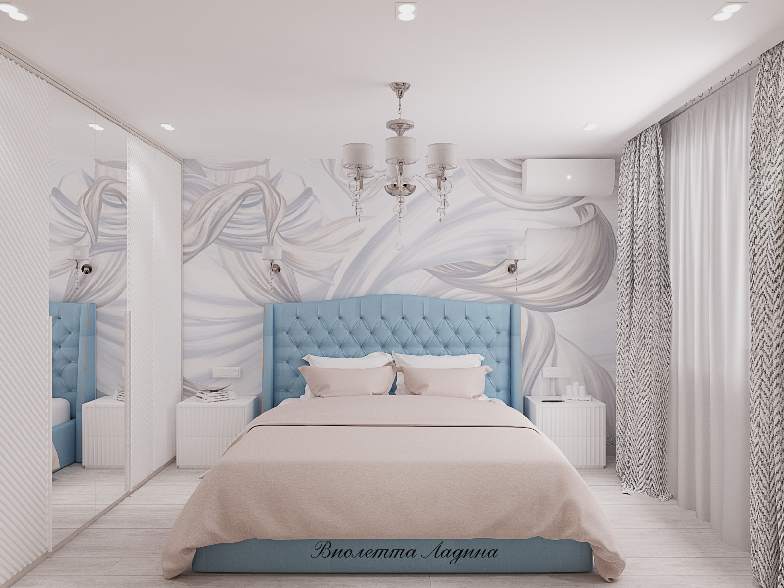 Квартира  в светлых тонах.. Двушка.