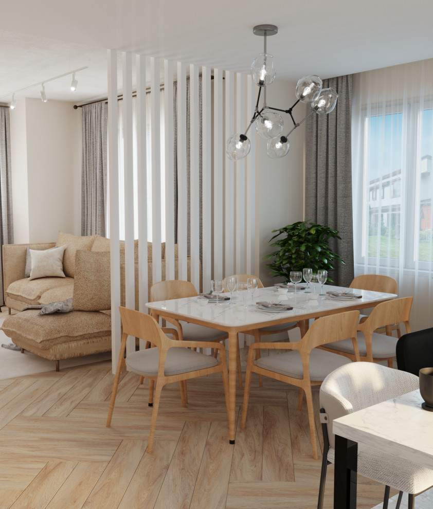 Кухня-гостиная в загородном доме