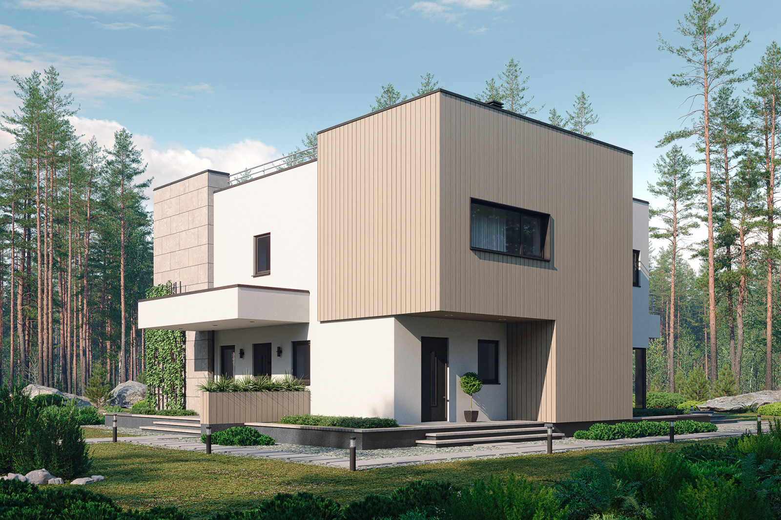 Дом в современном стиле AV339