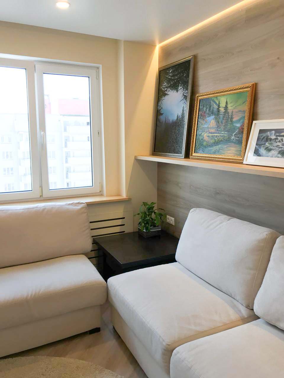 Индустриальный двухкомнатная 70 м2.