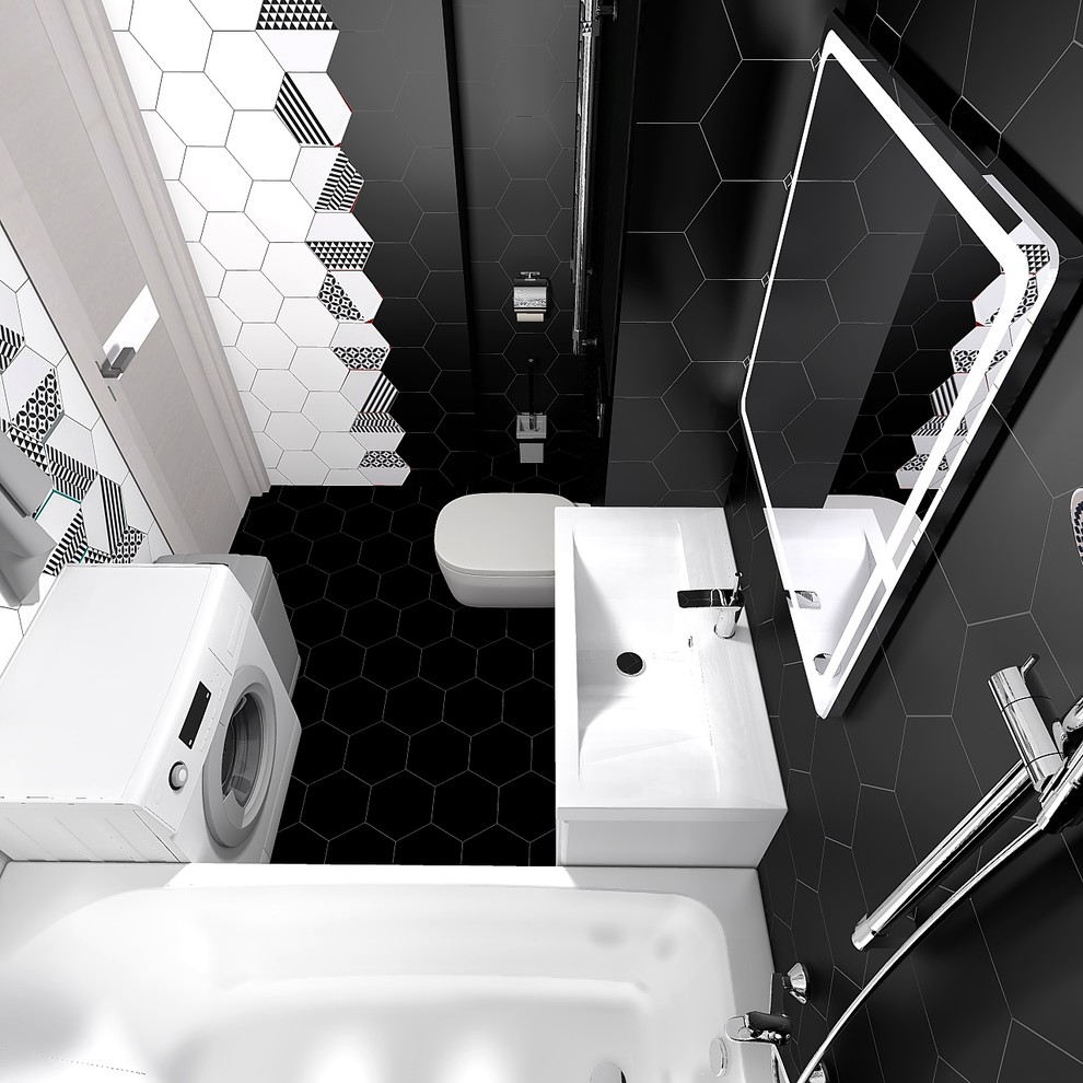 Черно-белая ванна