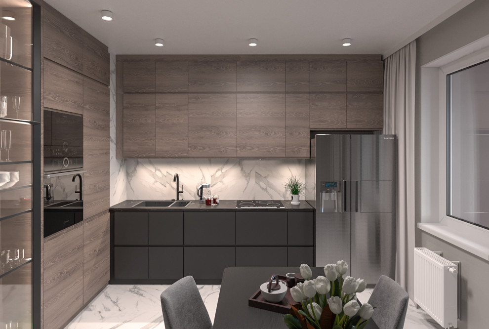 Дизайн-проект трехкомнатной квартиры в Санкт-Петербурге