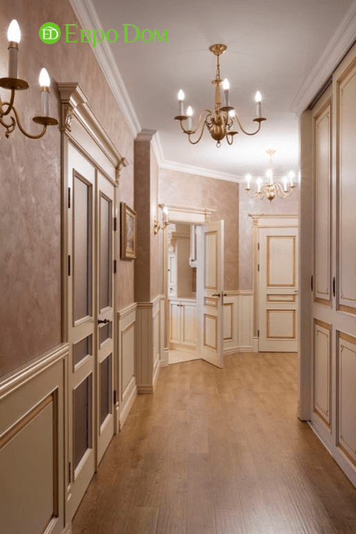 Ремонт трехкомнатной квартиры 90 кв. м в английском стиле. Фото проекта
