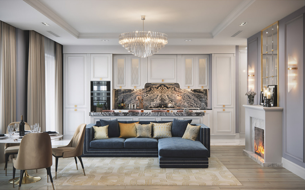 Обложка проекта: Современная классика в синих тонах