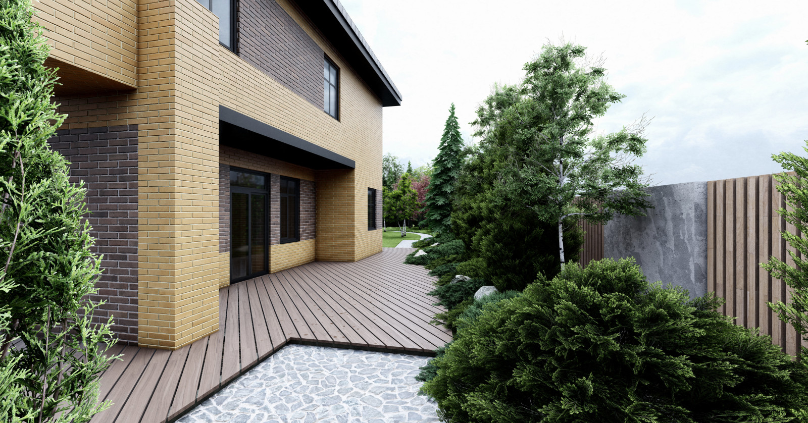 Эскизный проект благоустройства и ландшафтного дизайна земельного участка