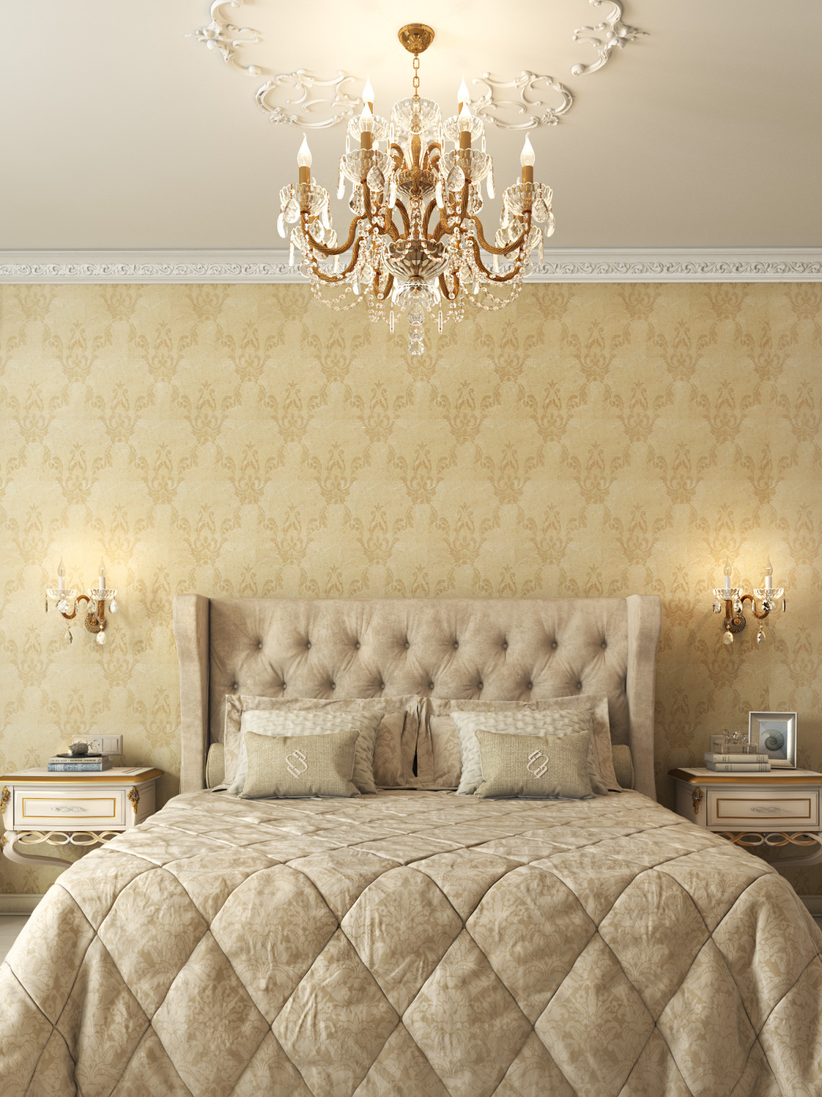 СПАЛЬНЯ В КЛАССИЧЕСКОМ СТИЛЕ