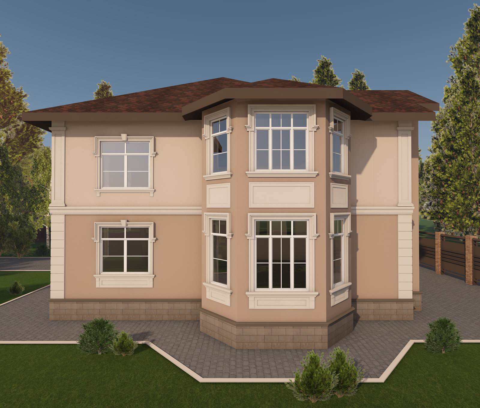 Дизайн фасадов загородных домов