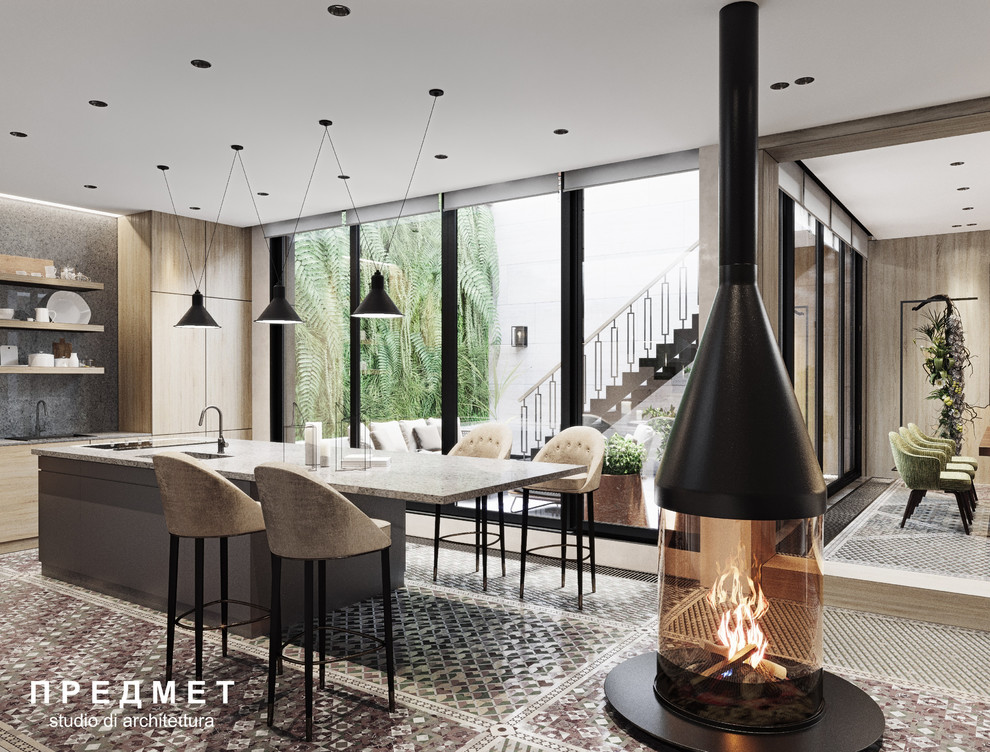 Квартира с камином