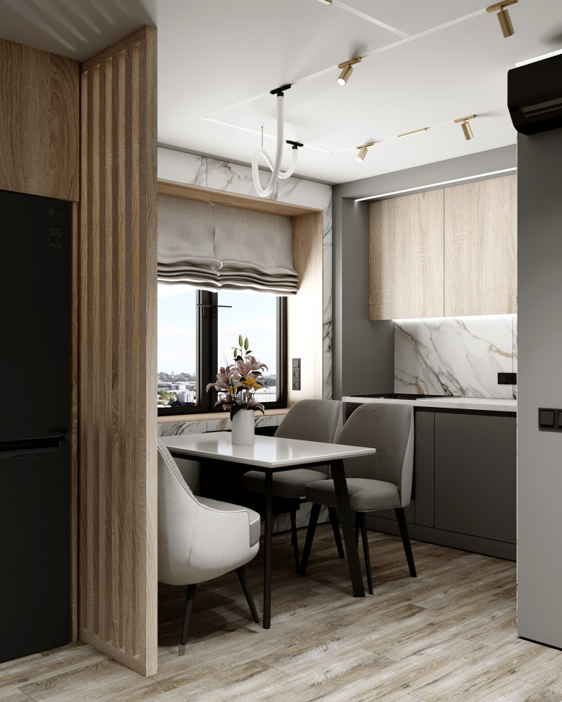 Дизайн интерьера квартиры 57 м2 во вторичном фонде Москвы