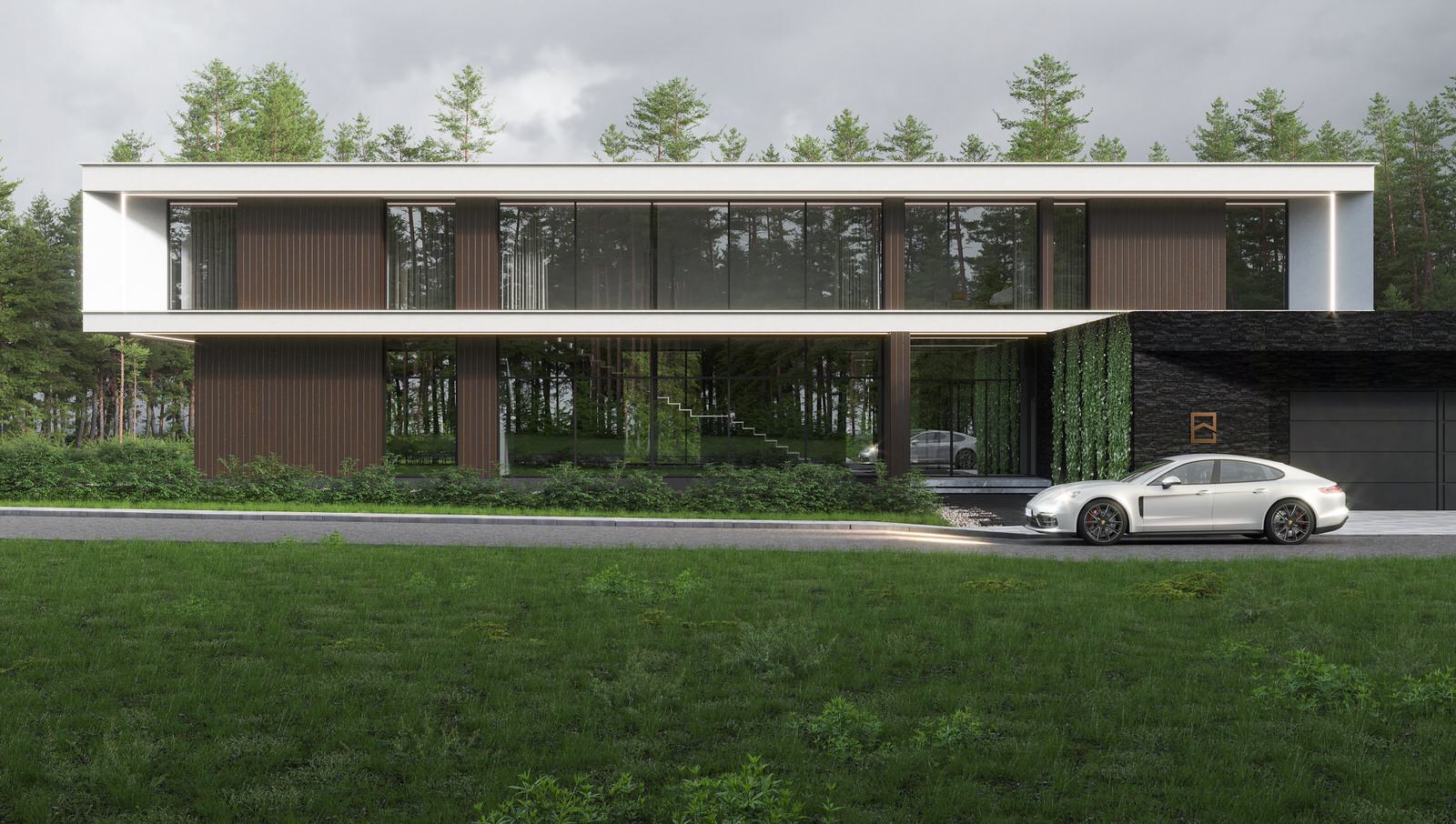 Дом в стиле минимализм в 591 м.кв