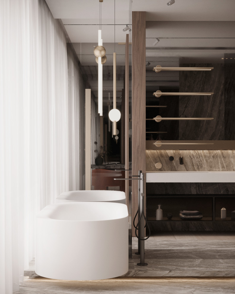 Modern megalopolis apartment