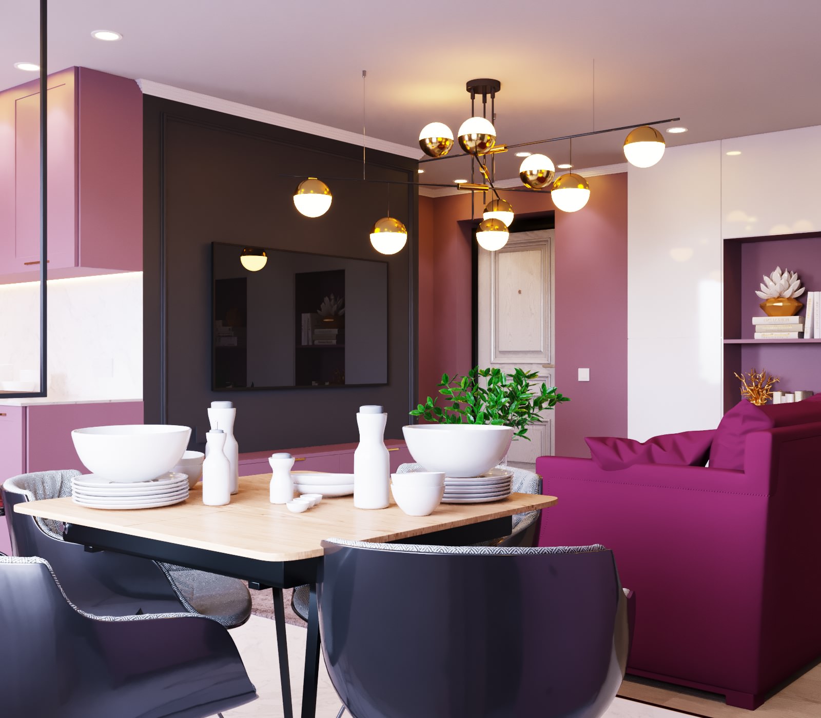 Дизайн квартиры для молодой девушки