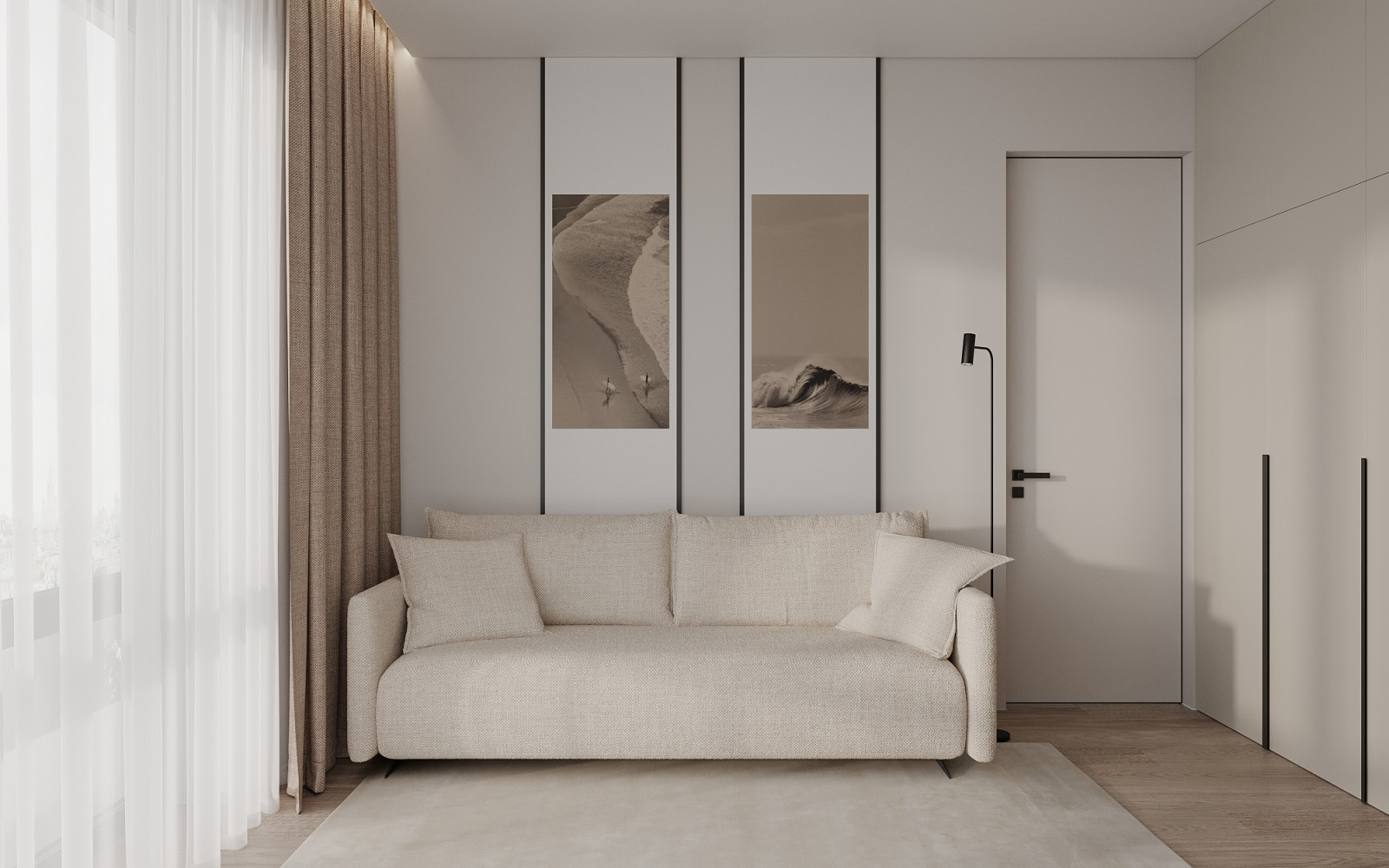 ЖК «Павелецкая Сити» — современный минимализм в нейтральных оттенках