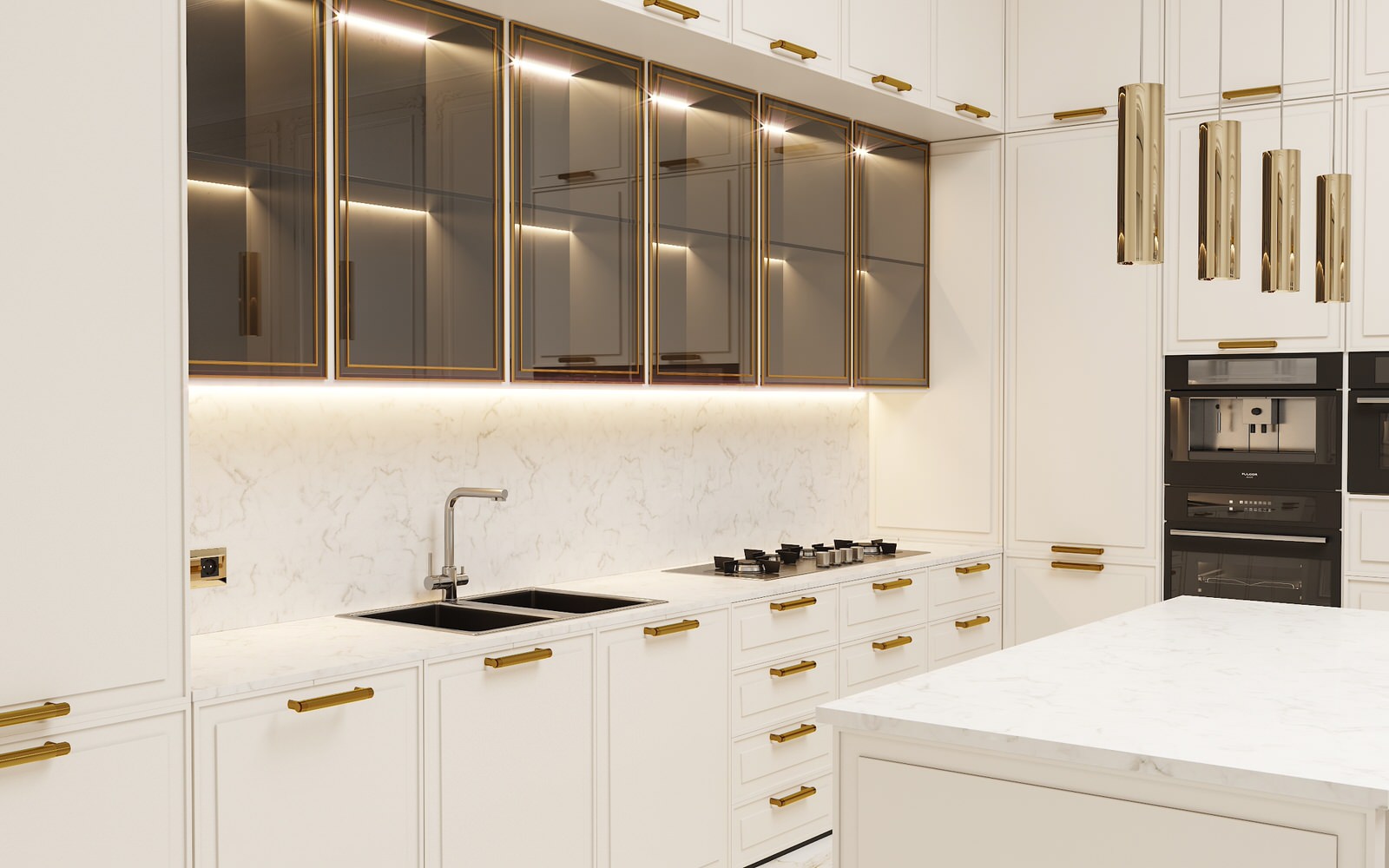 Жилой дом. Дизайн интерьера 1 этажа