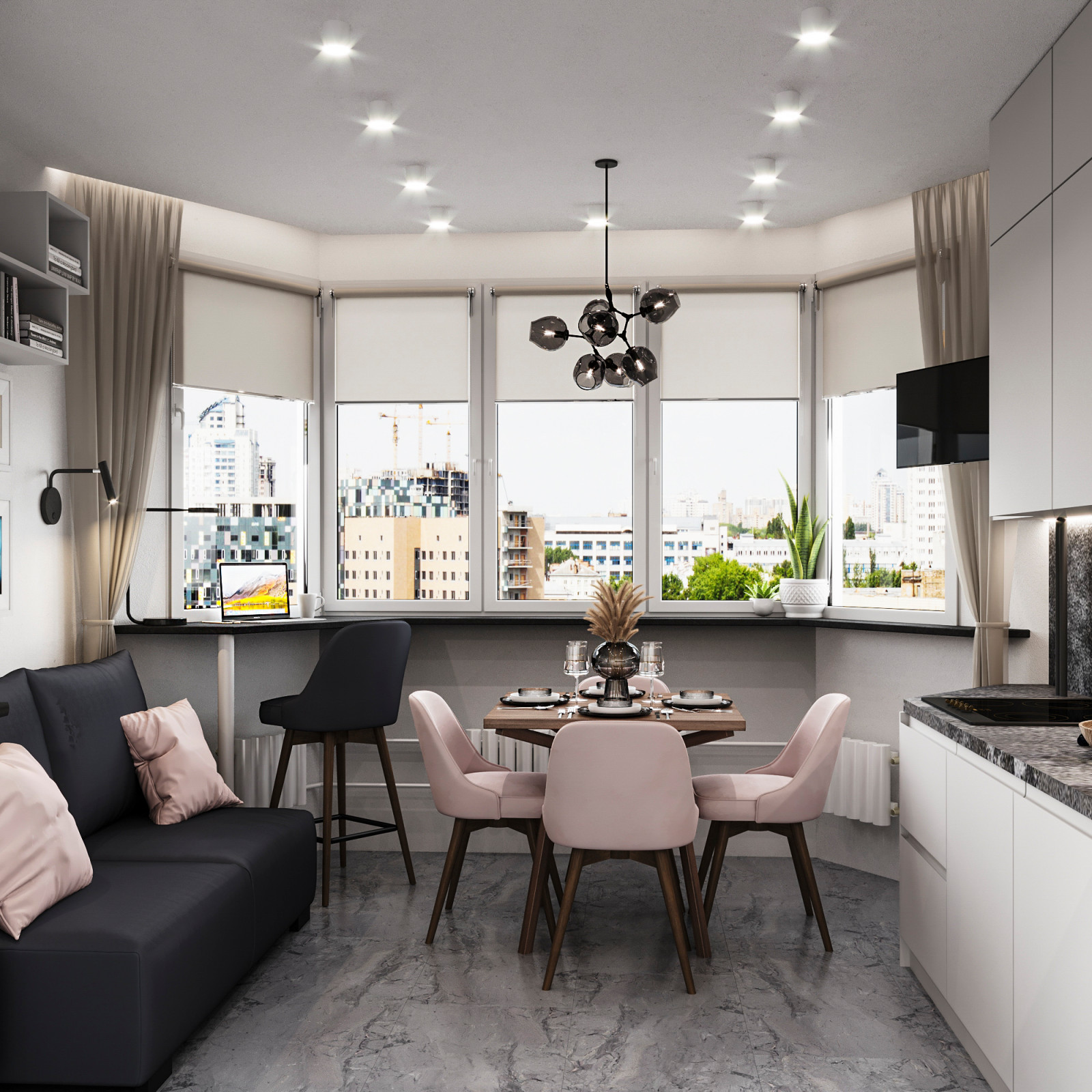 Кухня в доме серии П44-Т