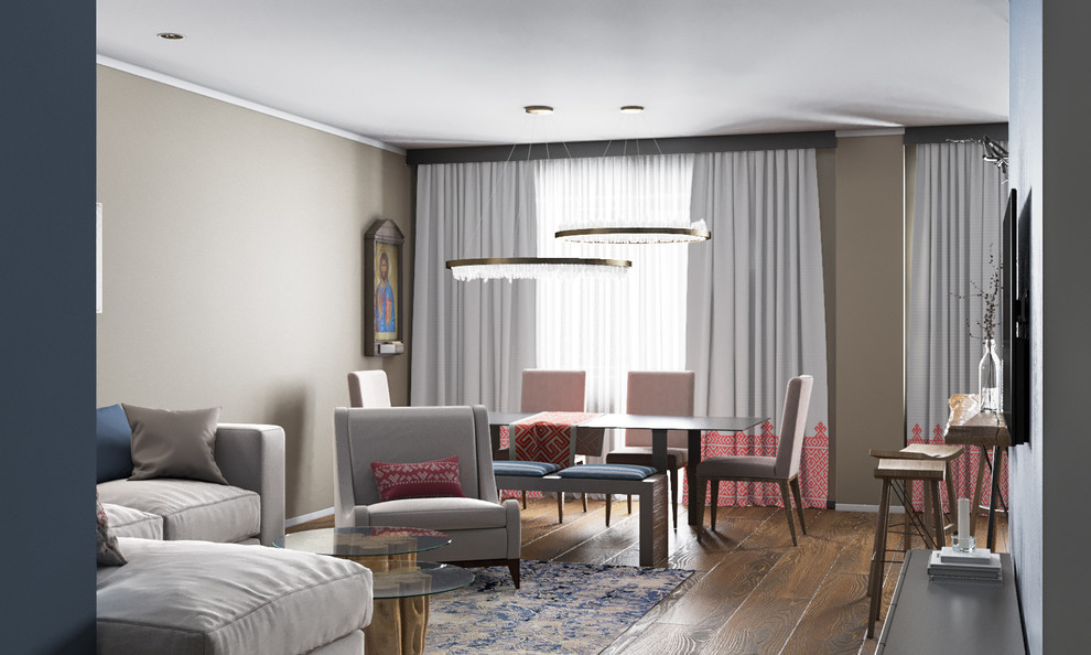 3-х комнатная квартира с элементами славянского стиля