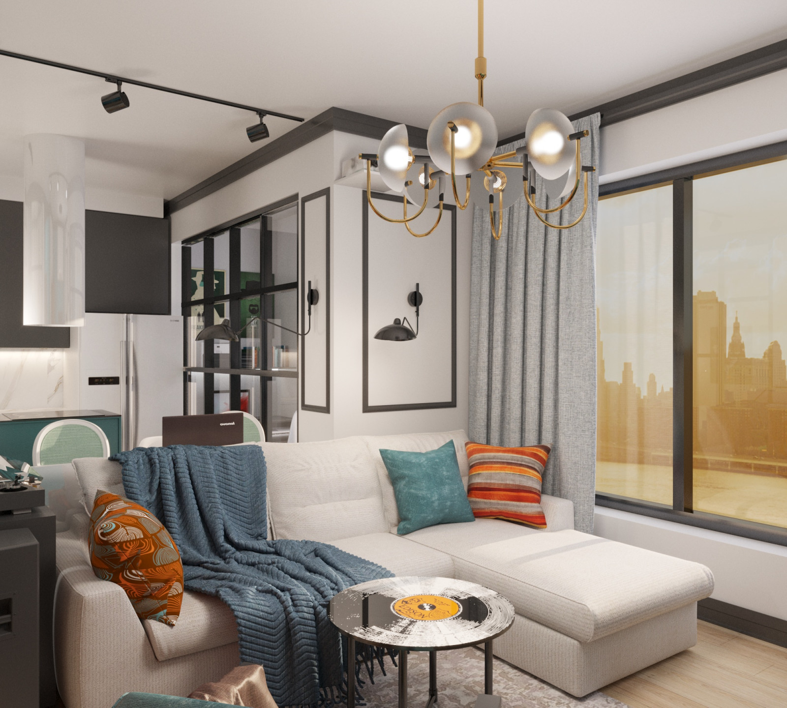 Apartment in the style of modern classics