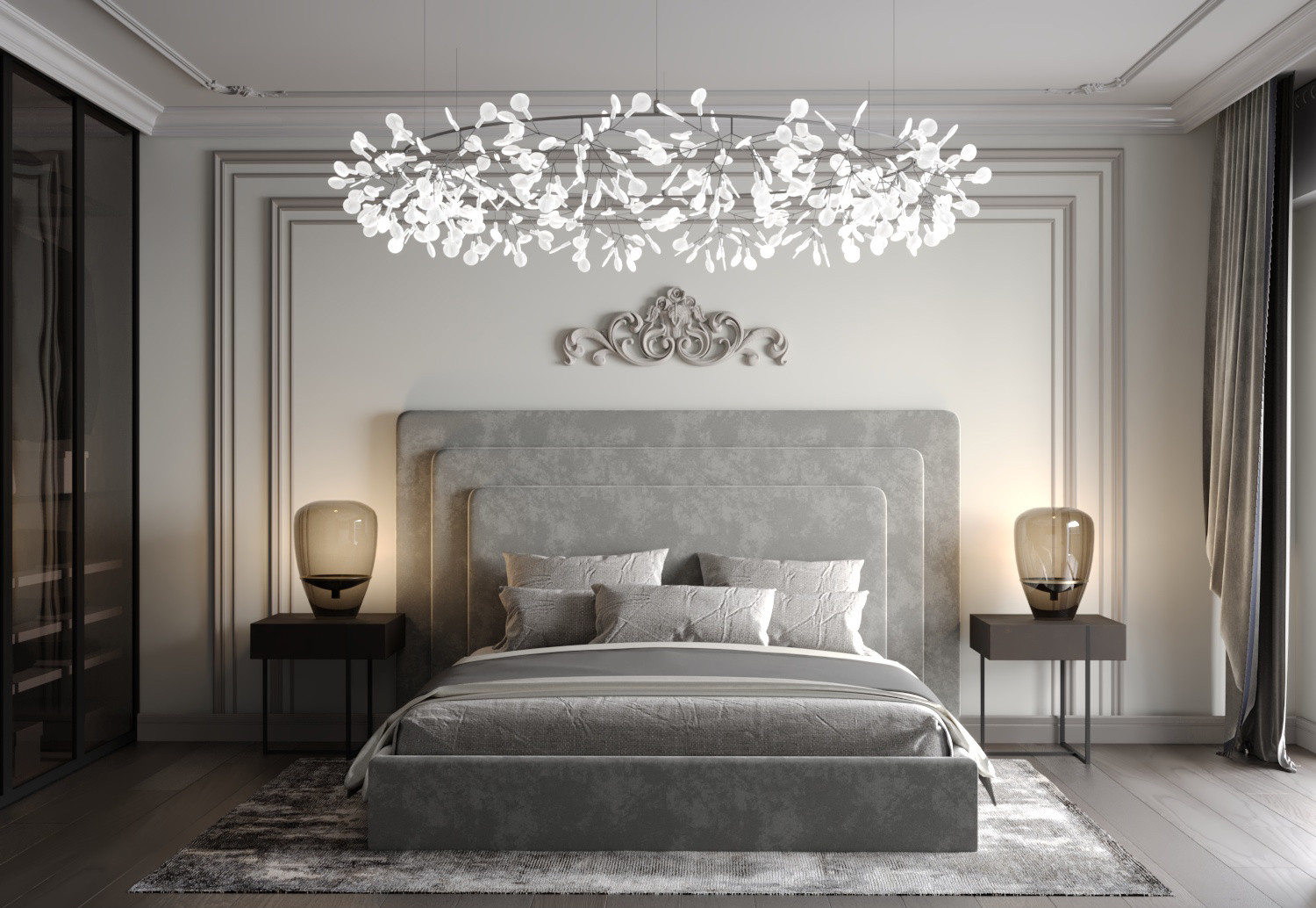 Обложка проекта: Philadelphia Classic Bedroom - 3D Visualization