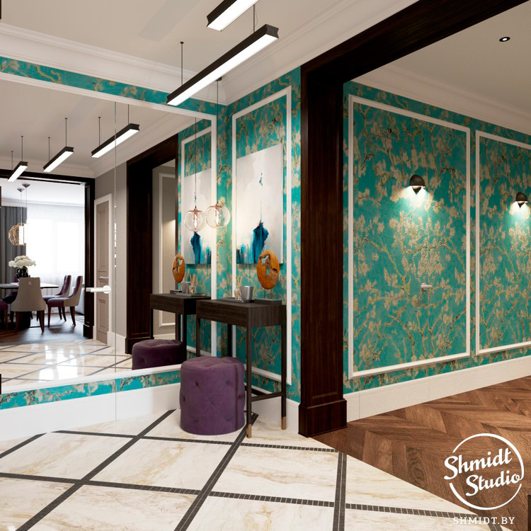 Проект "Яркий" в стиле Ardeco, Минск, 120 м.кв