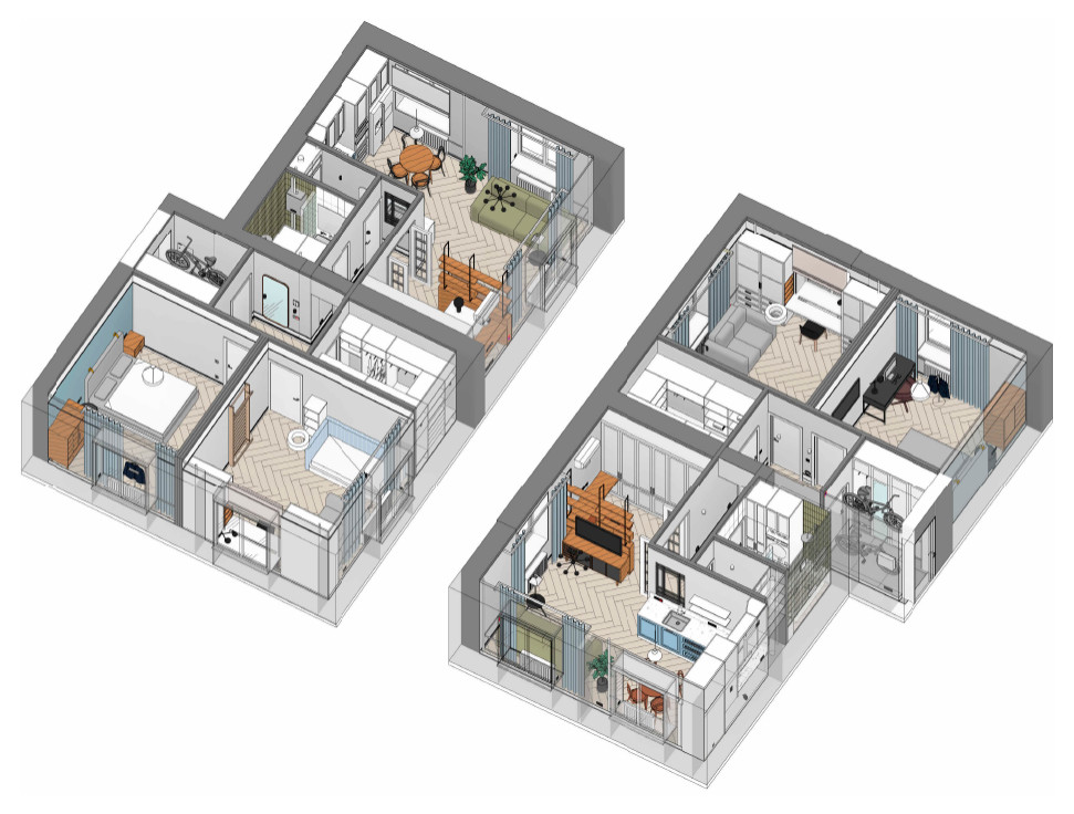 Светлая квартира в "сталинке"