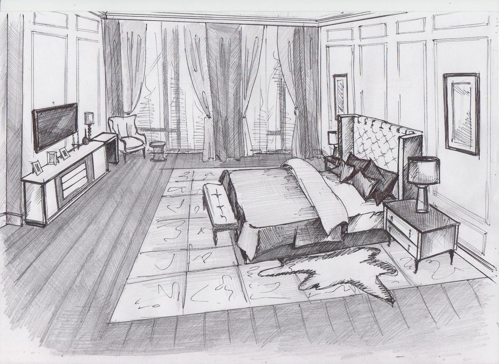 Эскиз. Рисунок от руки.