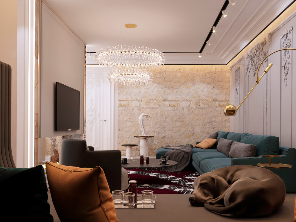 Обложка проекта: Особняк Алексея Ягудина и Татьяны Тотьмяниной. Гостиная