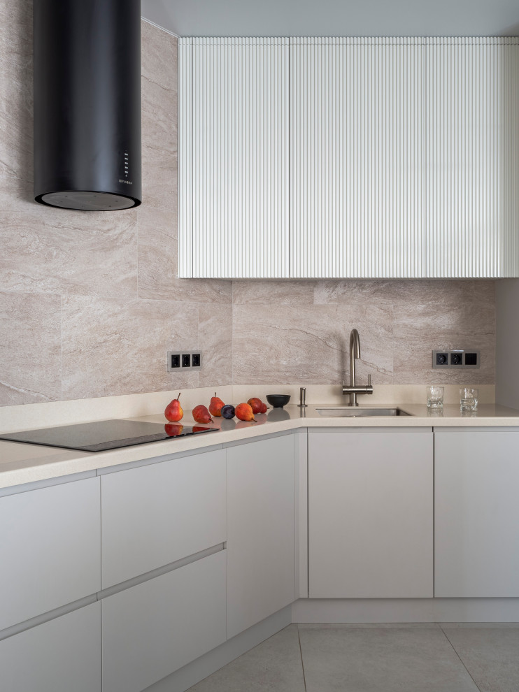 Серо-бежевый минимализм в ЖК Пушкин